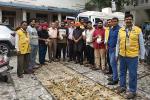 राष्टीय रक्तदान दिवस के अवसर पर रक्त दाताओ को सम्मानित किया गया